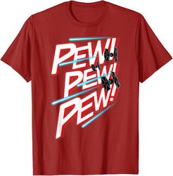 star wars tie fighter pew pew pew graphic t-shirt c2