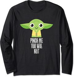 star wars yoda pinch me you will not st. patrick's day long sleeve