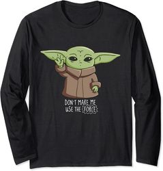 the mandalorian the child don't make me use the force long sleeve