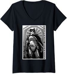 womens star wars captain phasma portrait v-neck