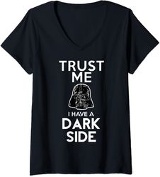 womens star wars darth vader trust me i have a dark side v-neck