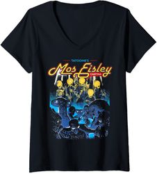 womens star wars mos eisley cantina band poster v-neck