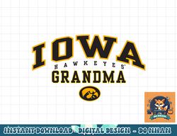 iowa hawkeyes proud grandma officially licensed  png, sublimation