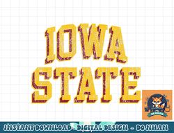 iowa state cyclones retro arch logo  png, sublimation