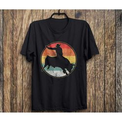 Bull Riding, Cowboy, Western Tee Gift Vintage T-Shirt