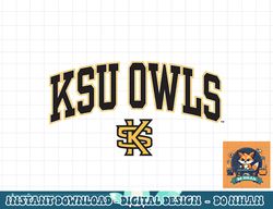 kennesaw state owls arch over white officially licensed  png, sublimation
