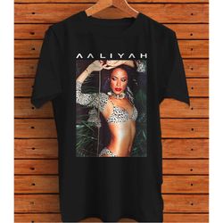 aaliyah animal print aaliyah photo graphic t-shirt