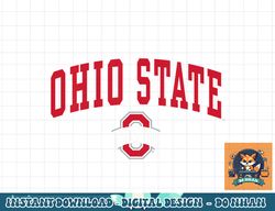 kids ohio state buckeyes arch over dark heather kids  png, sublimation