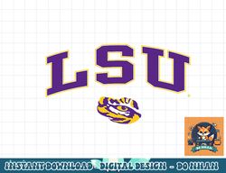 lsu tigers arch over white officially licensed  png, sublimation