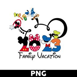 Disney Family Vacation 2023 Png, Family Vacation Png, Mickey And Friends Png, Walt Disney Png, Disney Png - Digital File