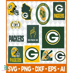 Green Bay Packers, NFL Svg, Football Svg File, Football Logo