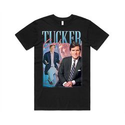 tucker carlson homage t-shirt tee top tv news fox gift unisex mens womens