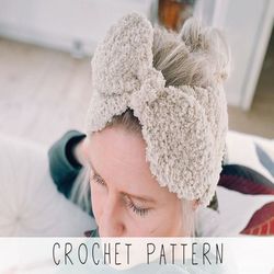 crochet pattern bow headband x kids headband pattern x easy crochet headband pattern x headwrap crochet pattern x girls