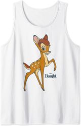 disney bambi simple portrait logo tank top