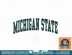 michigan state spartans arch over dark heather  png, sublimation
