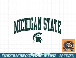 michigan state spartans arch over heather gray  png, sublimation