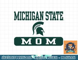 michigan state spartans mom logo officially licensed  png, sublimation