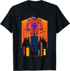 disney big hero 6 baymax and hiro fly graphic t-shirt