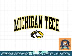 michigan tech huskies arch over logo officially licensed  png, sublimation