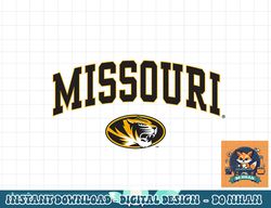 missouri tigers arch over logo officially licensed  png, sublimation
