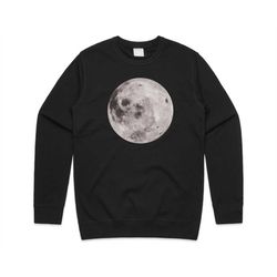 full moon jumper sweater sweatshirt fashion cute grunge space planet alien