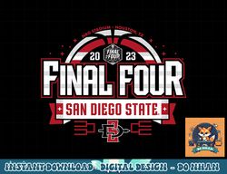 san diego state aztecs final four 2023 basketball bold black  png, sublimation