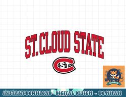 st. cloud state huskies arch over logo officially licensed  png, sublimation