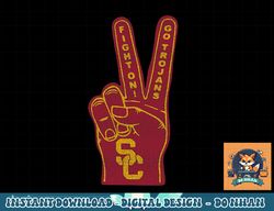 usc trojans vintage fight on logo black officially licensed  png, sublimation