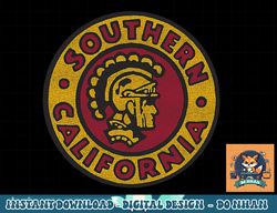 usc trojans vintage trojan head logo black  png, sublimation