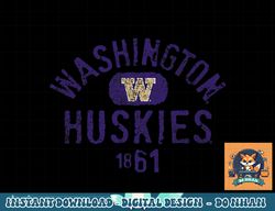 washington huskies 1861 vintage logo  png, sublimation