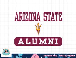 arizona state sun devils alumni logo officially licensed  png, sublimation