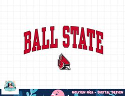 ball state cardinals arch over officially licensed black  png, sublimation