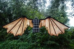 large jeepers creepers wings for cosplay costume/bat, dragon wings with horns/monster, demon wings/halloween outfit