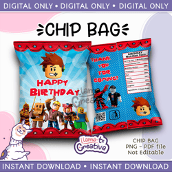 Mortal Kombat chips bag, instant download – Kawaii Raymi