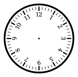 clock face svg, png, jpg files. clock face silhouette. digital download