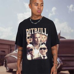 Pitbull Shirt Vintage Pitbull Homage Shirt Pitbull Hip Hop Shirt Rap Shirt Vintage 90s Retro 90 Shirt Pitbull Tshirt