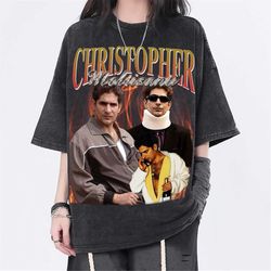 christopher moltisanti vintage washed shirt, actor homage graphic unisex t-shirt, retro 90's fans tee gift