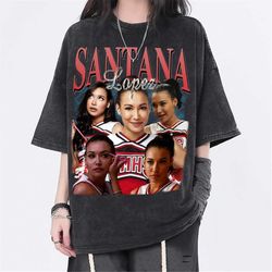Santana Lopez Vintage Washed Shirt, Actress Homage Graphic Unisex T-Shirt, Bootleg Retro 90's Fans Tee Gift