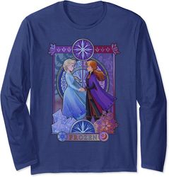 disney frozen 2 elsa anna split geometric poster long sleeve