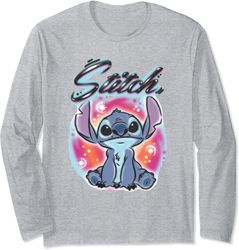 disney lilo & stitch airbrushed stitch long sleeve