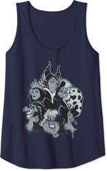 disney villains faded head mashup tank top