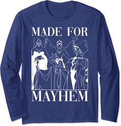 disney villains group shot made for mayhem outline long sleeve