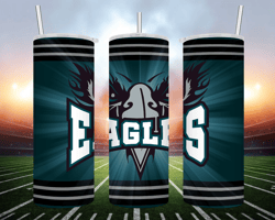 philadelphia eagles - 20 oz skinny tumbler wrap - sublimation design - png file