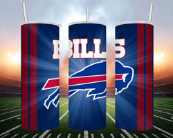 buffalo bills - 20 oz skinny tumbler wrap - sublimation design - png file