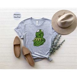 thoughtful kermit the frog shirt, the muppet show shirt, sesame street shirt, vintage disney shirt, the muppets shirt