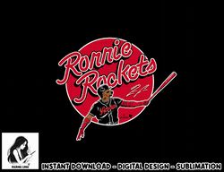 ronald acuna jr. - ronnie rockets - atlanta baseball  png, sublimation