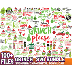 grinch svg bundle, grinchmas svg, cartoon svg, instant download