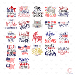 stars and stripes forever bundle svg, independence day svg, 4th of july svg, star and stripes svg, patriotic svg