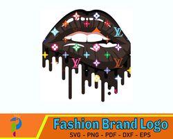 Louis Vuitton Lips Drip Fashion Wall Art Print