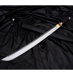 30 inches beautiful custom handmade d2 tool steel hunting horizontal sword.